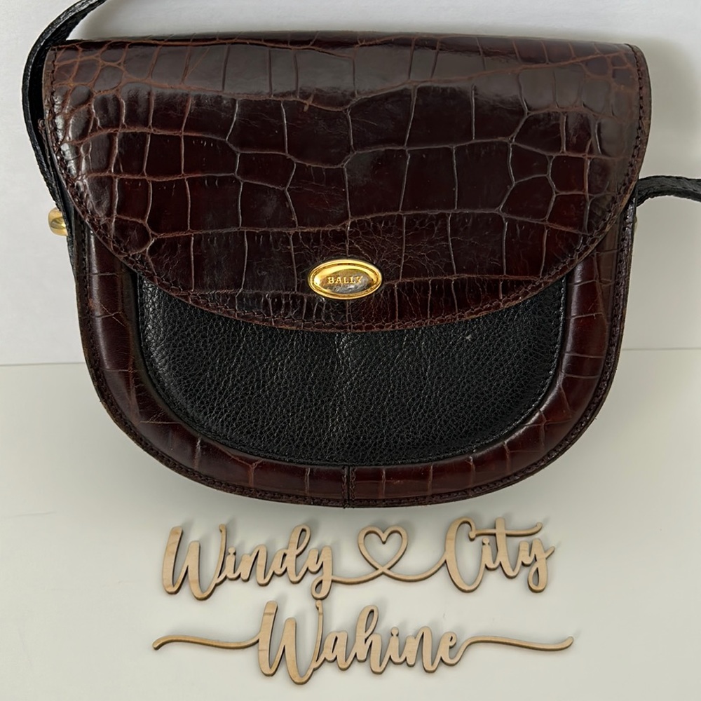 Vintage Bally Crossbody- Brown/Black